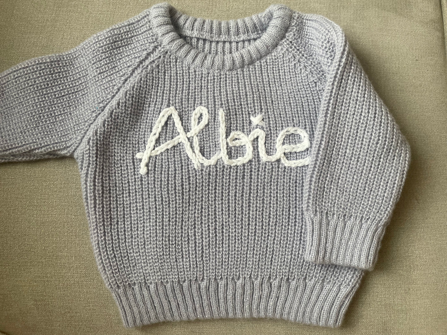 Knitted Jumpers -Embroidered Name