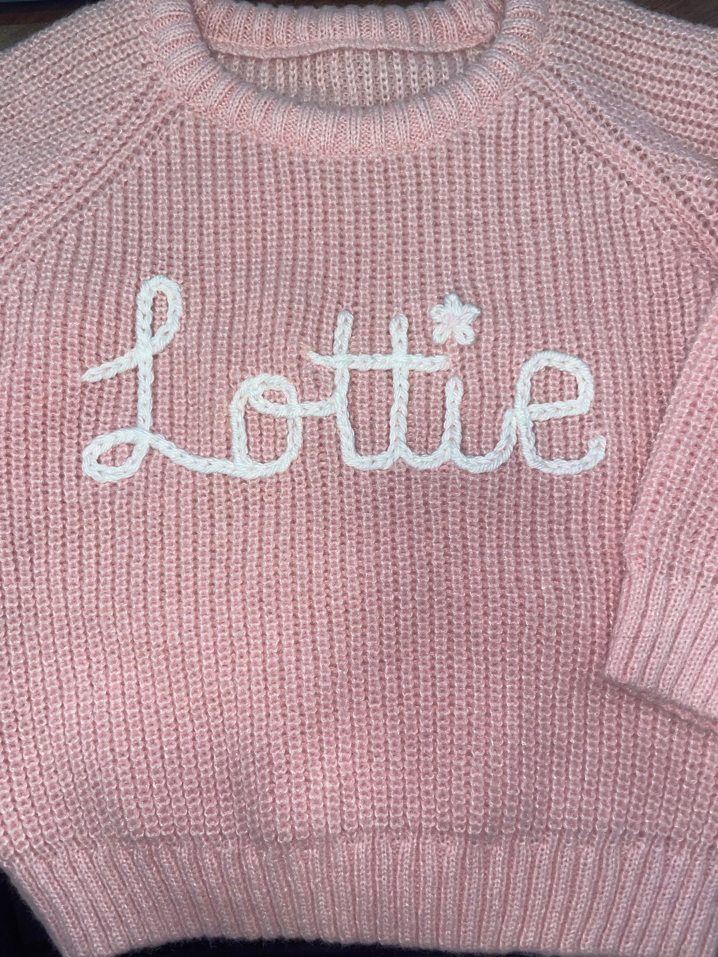 Knitted Jumpers -Embroidered Name