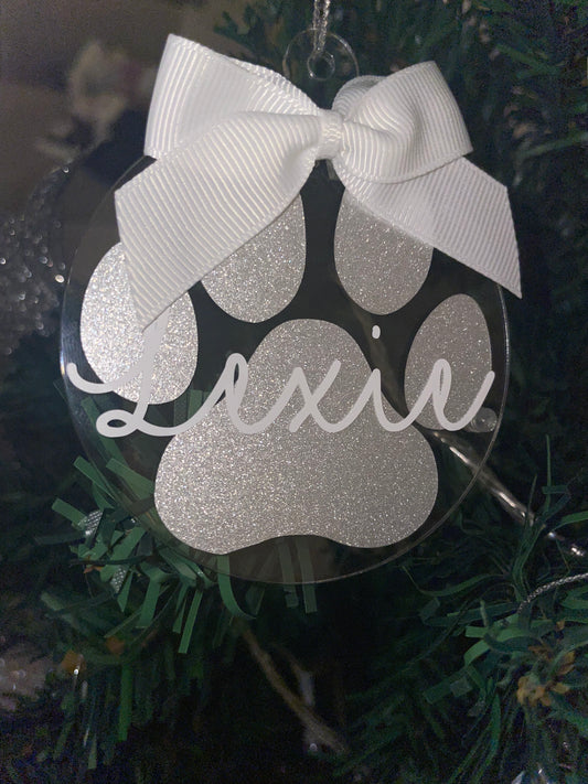 Pet Flat Acrylic 'Bauble' Tree Decorations